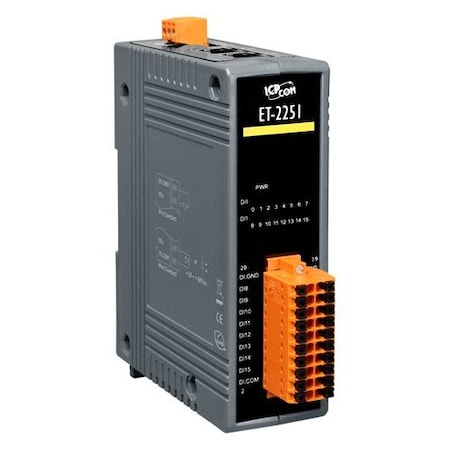 Icp Das 16 Channel Wet / Dry Contact Digital Input ET-2251